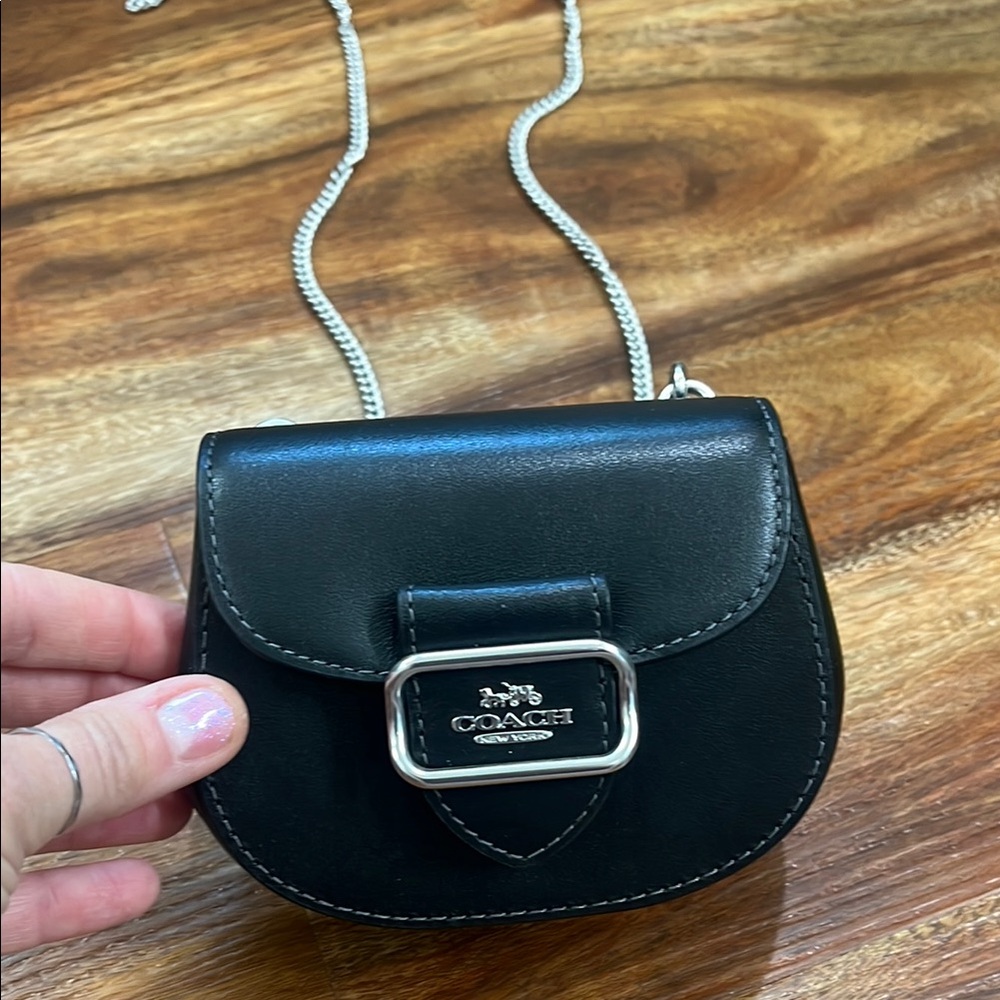 Coach Black Mini Bag with Sleek Design